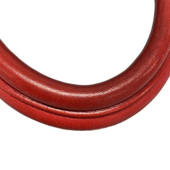 Auth BOTTEGA VENETA Intrecciato 225166 Red Leather Tote Bag - Picture 9 of 16